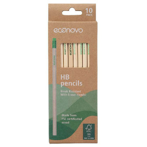 LAPIZ DE GRAFITO ECONOVO MADERA 10U LAPIZ DE GRAFITO ECONOVO MADERA 10U