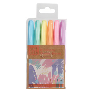 MARCADORES PUNTA PINCEL TREE IN ART PASTEL 6U MARCADORES PUNTA PINCEL TREE IN ART PASTEL 6U