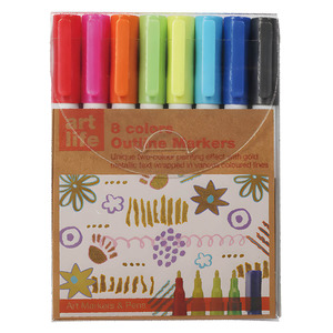 MARCADORES PARA DELINEADO DORADO TREE IN ART PUNTA 2MM 8U MARCADORES PARA DELINEADO DORADO TREE IN ART PUNTA 2MM 8U