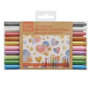 MARCADORES PUNTA PINCEL TREE IN ART METALICOS 1-4MM 10U MARCADORES PUNTA PINCEL TREE IN ART METALICOS 1-4MM 10U