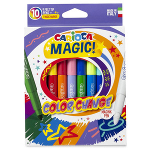 MARCADORES CARIOCA MAGICOS 10U (CAMBIAN COLOR) MARCADORES CARIOCA MAGICOS 10U (CAMBIAN COLOR)