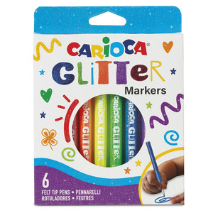 MARCADORES CARIOCA GLITTER 6U MARCADORES CARIOCA GLITTER 6U