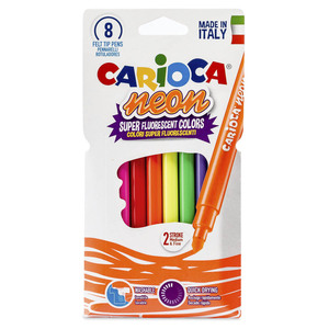 MARCADORES CARIOCA NEON 8U MARCADORES CARIOCA NEON 8U