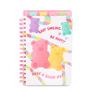 CUADERNO ESPIRAL GUMMY BEAR CON DIVISIONES  100H CUADERNO ESPIRAL GUMMY BEAR CON DIVISIONES  100H