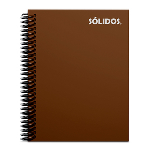 CUADERNO SOLIDO ESPIRAL CARTA PASTA FLEXIBLE CAFE 100H LINEAS CUADERNO SOLIDO ESPIRAL CARTA PASTA FLEXIBLE CAFE 100H LINEAS