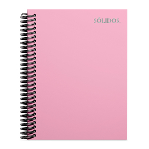 CUADERNO SOLIDO ESPIRAL CARTA PASTA FLEXIBLE ROSA 100H LINEAS CUADERNO SOLIDO ESPIRAL CARTA PASTA FLEXIBLE ROSA 100H LINEAS