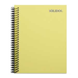 CUADERNO SOLIDO ESPIRAL CARTA PASTA FLEXIBLE AMARILLO 100H LINEAS CUADERNO SOLIDO ESPIRAL CARTA PASTA FLEXIBLE AMARILLO 100H LINEAS