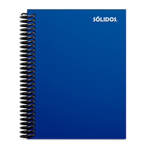 CUADERNO SOLIDO ESPIRAL CARTA PASTA FLEXIBLE AZUL 100H LINEAS CUADERNO SOLIDO ESPIRAL CARTA PASTA FLEXIBLE AZUL 100H LINEAS