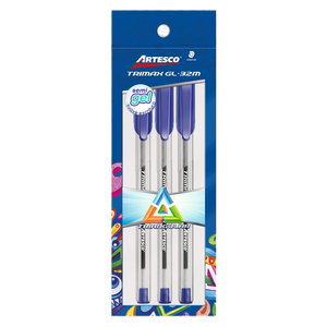 BOLIGRAFO GEL ARTESCO TRIANGULAR TRIMAX GL32M PUNTO MEDIANO TINTA AZUL 3U BOLIGRAFO GEL ARTESCO TRIANGULAR TRIMAX GL32M PUNTO MEDIANO TINTA AZUL 3U