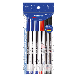 BOLIGRAFO ARTESCO HEXAGONAL CR31 TINTA COLORES SURTIDOS 6U BOLIGRAFO ARTESCO HEXAGONAL CR31 TINTA COLORES SURTIDOS 6U