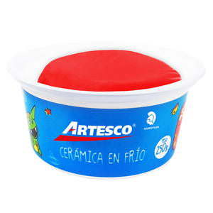 CERAMICA EN FRIO ARTESCO COLOR ROJO 250 GRS 1U CERAMICA EN FRIO ARTESCO COLOR ROJO 250 GRS 1U