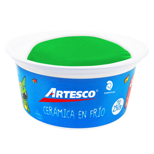 CERAMICA EN FRIO ARTESCO COLOR VERDE 250 GRS 1U CERAMICA EN FRIO ARTESCO COLOR VERDE 250 GRS 1U