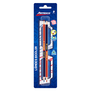 LAPIZ DE GRAFITO ARTESCO TRIANGULAR BICOLOR 2U LAPIZ DE GRAFITO ARTESCO TRIANGULAR BICOLOR 2U