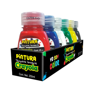 SET DE PINTURAS LAVABLE CRAYOLA 25ML SET DE PINTURAS LAVABLE CRAYOLA 25ML