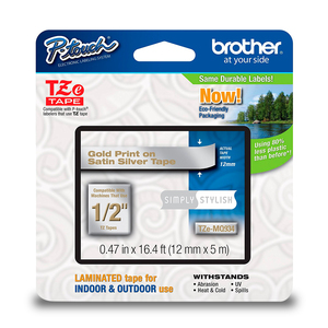 CINTA BROTHER DORADA/LETRA PLATA (12MM,2PACK) CINTA BROTHER DORADA/LETRA PLATA (12MM,2PACK)
