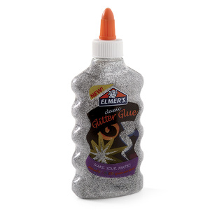 GOMA ELMERS GLITER PLATEADO 6OZ