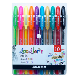 BOLIGRAFOS DE COLORES GEL DOODLER´Z 10U