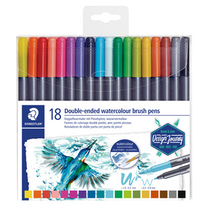 MARCADOR DOBLE PUNTA STAEDTLER 18U (SOLUBLE EN AGUA) MARCADOR DOBLE PUNTA STAEDTLER 18U (SOLUBLE EN AGUA)