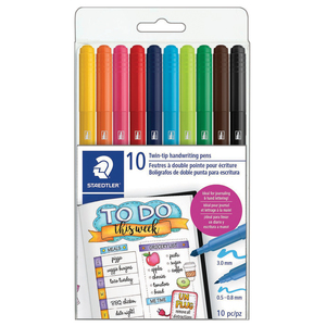 MARCADORES DOBLE PUNTA STAEDTLER 10U MARCADORES DOBLE PUNTA STAEDTLER 10U