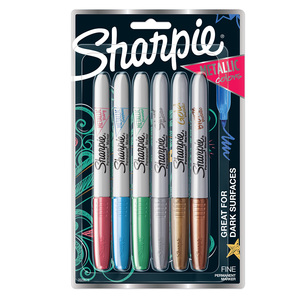 MARCADORES SHARPIE FINO METALICOS COLOR 6U