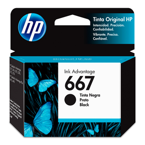 CARTUCHO DE TINTA HP 667 NEGRA ORIGINAL (3YM79AL)