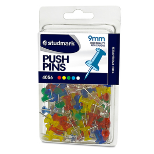 CHINCHETAS COLOR TRANSPARENTE (PUSH PINS) 100U CHINCHETAS COLOR TRANSPARENTE (PUSH PINS) 100U