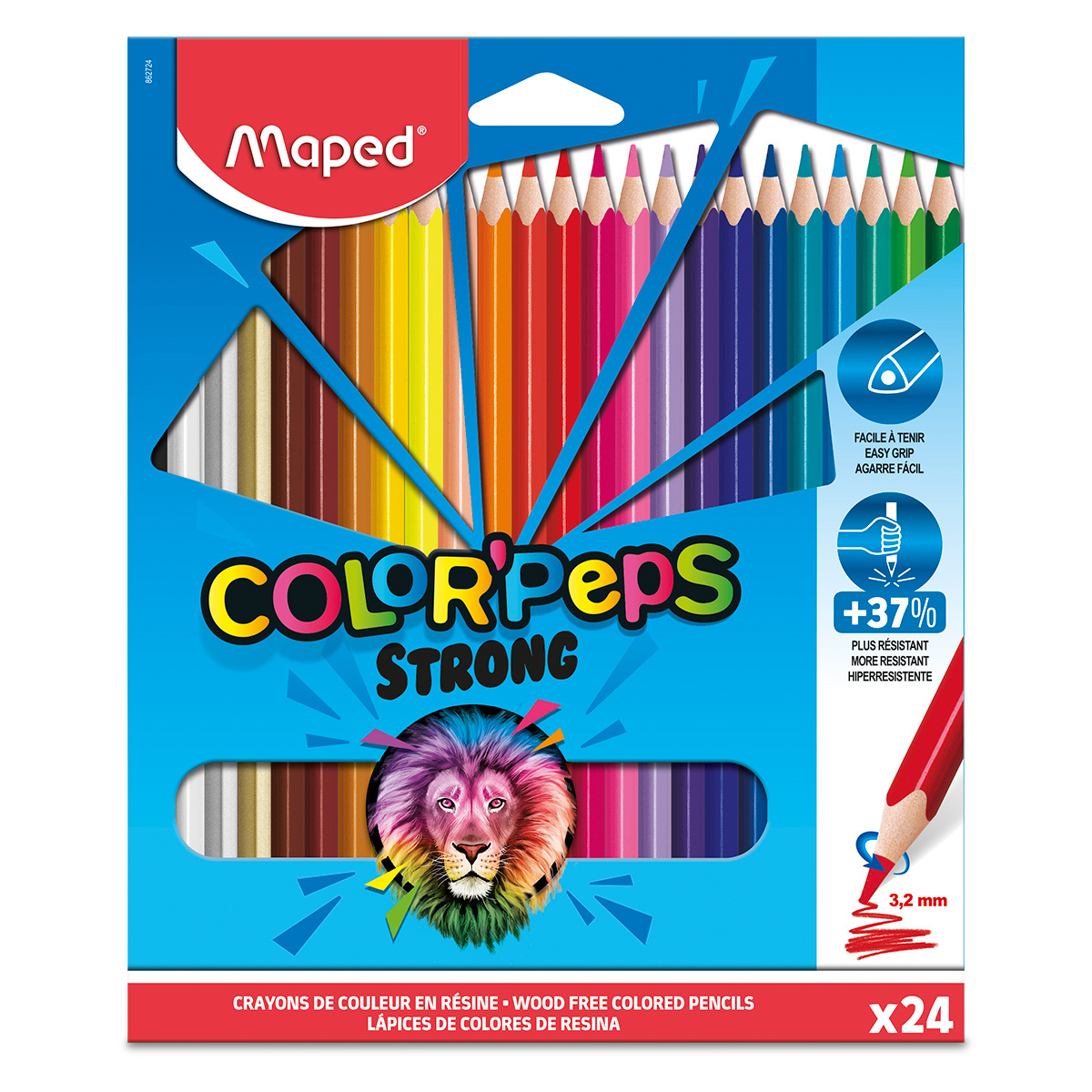 LAPICES DE COLORES COLOR PEPS 24U