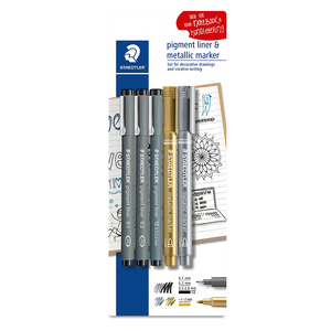 ESTILOGRAFO DESECHABLE 5U(3 ESTILOGRAFOS+2 MARCADORES METAL) ESTILOGRAFO DESECHABLE 5U(3 ESTILOGRAFOS+2 MARCADORES METAL)