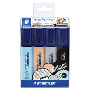 MARCATEXTOS STAEDTLER TEXTSURFER VINTAGE CUATRO COLORES