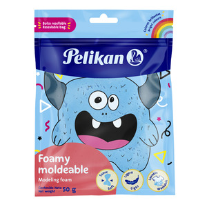 FOAMY MOLDEABLE AZUL CLARO PELIKAN 50GRS FOAMY MOLDEABLE AZUL CLARO PELIKAN 50GRS