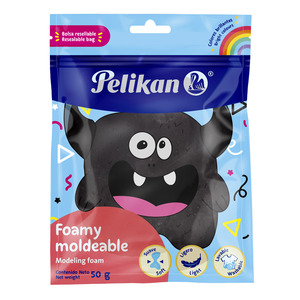 FOAMY MOLDEABLE NEGRO PELIKAN 50GRS