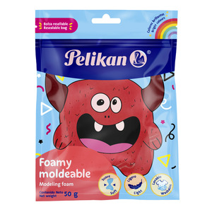 FOAMY MOLDEABLE ROJO PELIKAN 50GRS