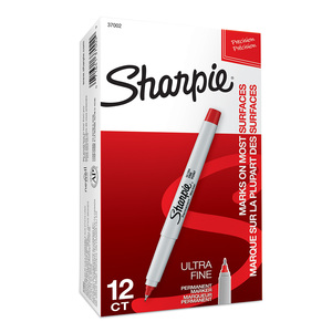 MARCADOR SHARPIE ROJO PUNTA ULTRA FINA 12U