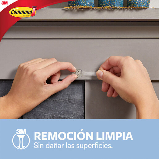 GANCHO COMMAND CLEAR MINI 6U
