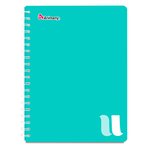 CUADERNO ESPIRAL ARIMANY U LINEAS 100H (PASTA SEMI DURA)