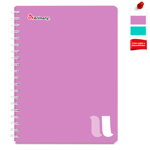 CUADERNO ESPIRAL ARIMANY U LINEAS 100H (PASTA SEMI