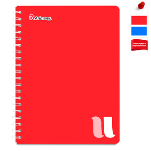 CUADERNO ESPIRAL ARIMANY U CUADROS 100H (PASTA