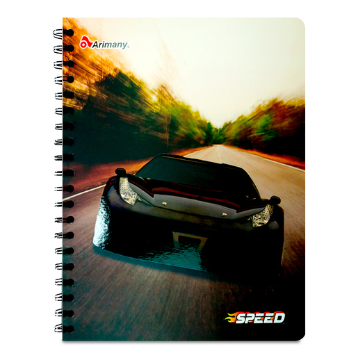 CUADERNO ESPIRAL ARIMANY SPEED CUADROS 100H (SEMI DURA)