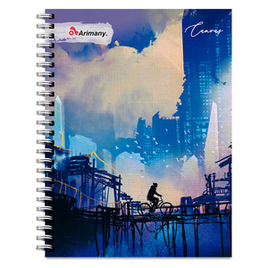 CUADERNO ESPIRAL ARIMANY CANVAS CUADROS 100H