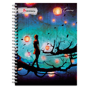 CUADERNO ESPIRAL ARIMANY CANVAS LINEAS 100H (PASTA