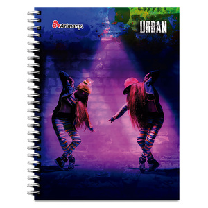 CUADERNO ESPIRAL ARIMANY URBAN CUADROS 100H (SEMI DURA) CUADERNO ESPIRAL ARIMANY URBAN CUADROS 100H (SEMI DURA)