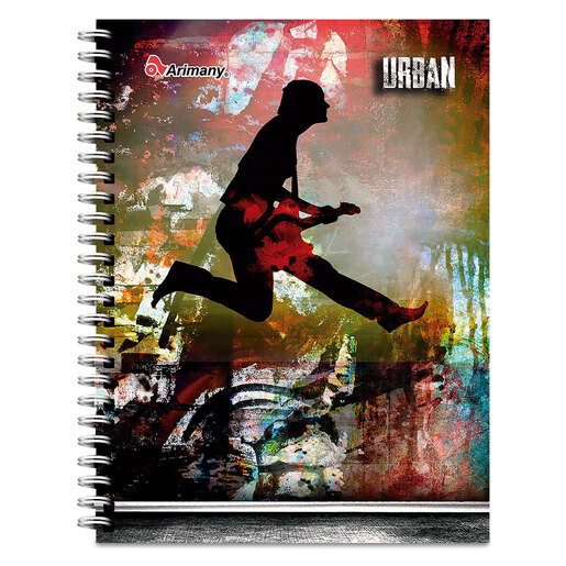 CUADERNO ESPIRAL ARIMANY URBAN LINEAS 100H (PASTA SEMI DURA)