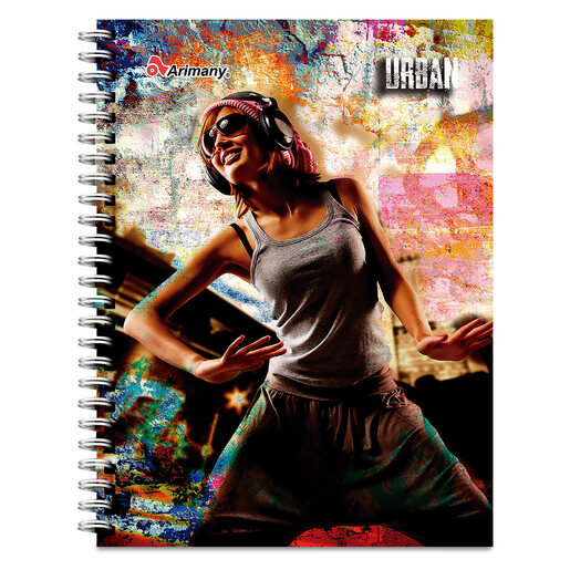 CUADERNO ESPIRAL ARIMANY URBAN LINEAS 100H (PASTA SEMI DURA)