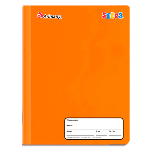 CUADERNO COSIDO ARIMANY STEPS CUADROS 100H