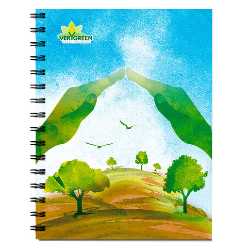 CUADERNO ESPIRAL ARIMANY VERY GREEN LINEAS 100H