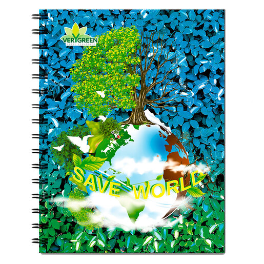 CUADERNO ESPIRAL ARIMANY VERY GREEN LINEAS 100H