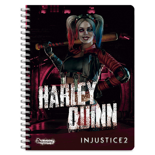 CUADERNO ESPIRAL ARIMANY INJUSTICE LINEAS 100H (SEMI DURA)