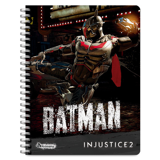 CUADERNO ESPIRAL ARIMANY INJUSTICE LINEAS 100H (SEMI DURA)