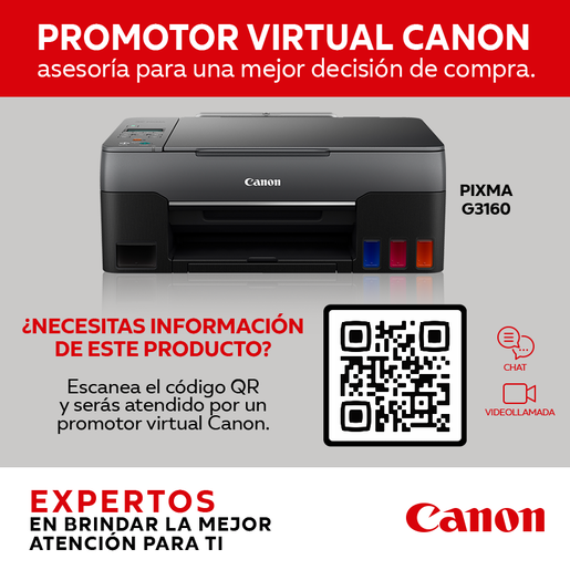 Impresora Multifuncional Canon Pixma G-3160