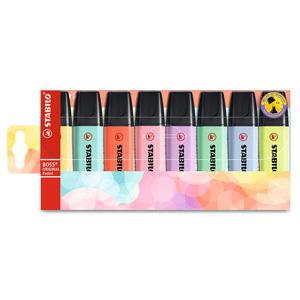 RESALTADOR STABILO BOSS PASTEL 8U RESALTADOR STABILO BOSS PASTEL 8U